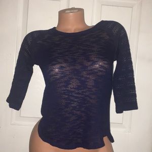 Navy blue half sleeve t shirt size girls L 14